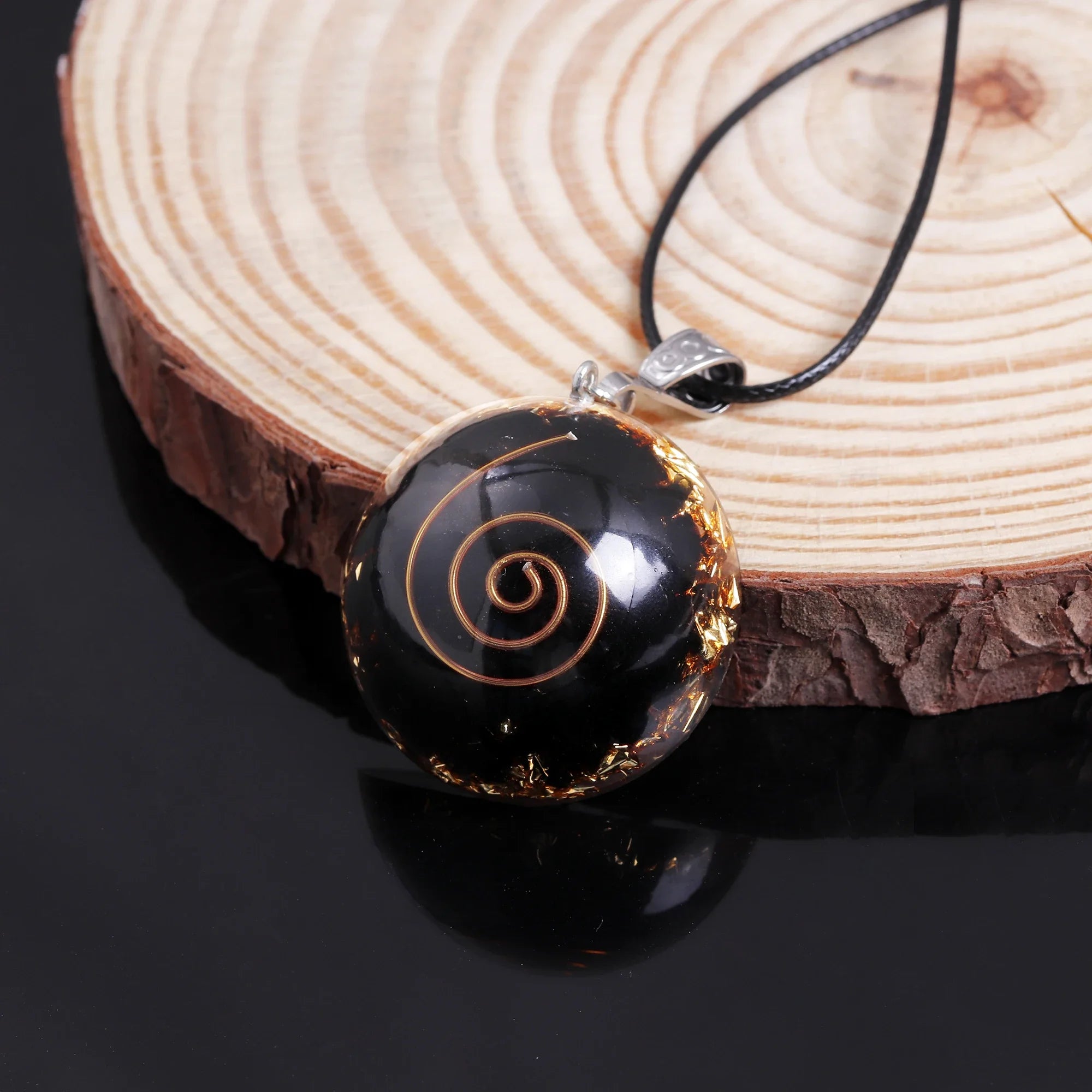 Orgonite Pendant Malachite Energy Necklace