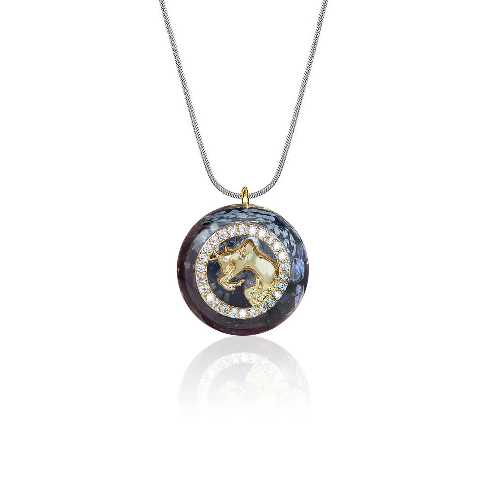 Orgonite Pendant Malachite Energy Necklace
