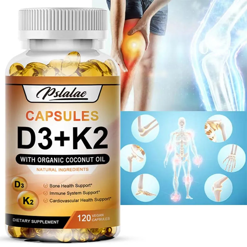 Vitamin D3 + K2 -  120 Capsules