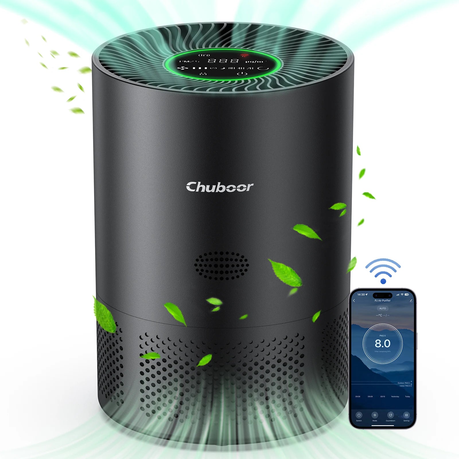 Air Purifier for Home Allergies in Bedroom Covers Up to 360 ft² H13 Filter Effectively Removes Odor