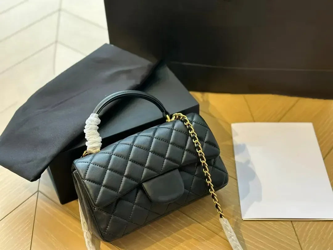 Top Cowhide Flap Luxury Bags With Handle Designer Bag Quilted Wallets