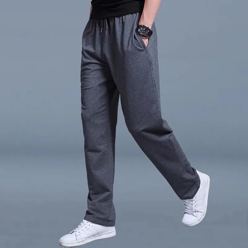 New Straight tube Men Casual Sports Pants Running Workout Men Jogger Sweatpants