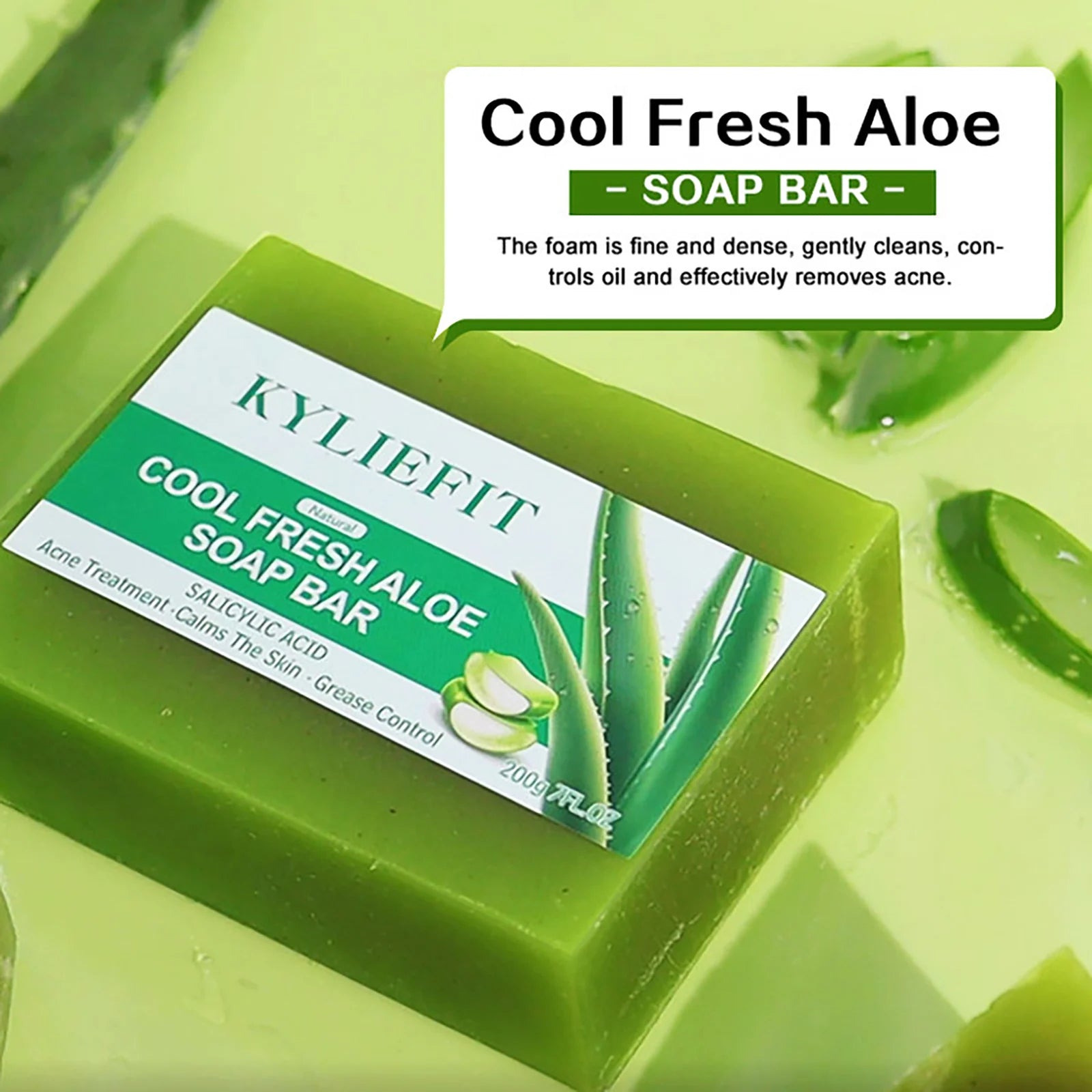 Aloe Brightening Soap Bar, 200g