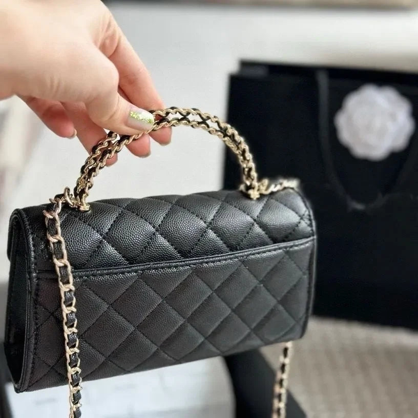 Top Cowhide Flap Luxury Bags With Handle Designer Bag Quilted Wallets