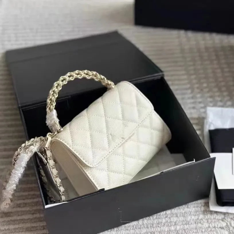 Top Cowhide Flap Luxury Bags With Handle Designer Bag Quilted Wallets