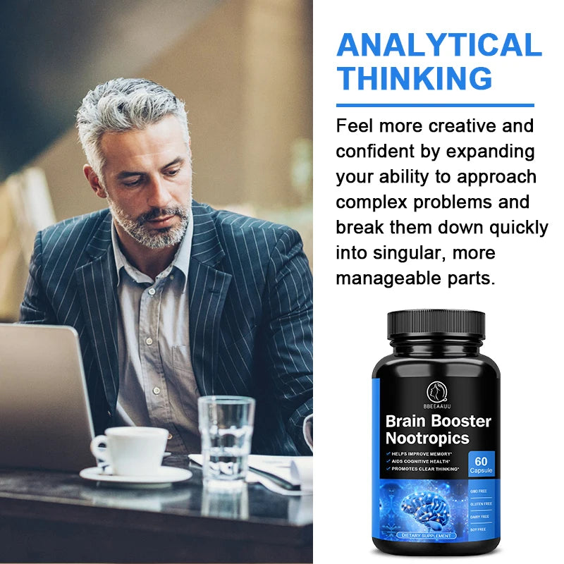 Phosphatidylserine Capsule for Memory and Focus Smarter Brain Health Nootropics Supplement