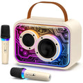 Kids Karaoke Machine, Mini Bluetooth Speaker with Microphone for Singing Home Party