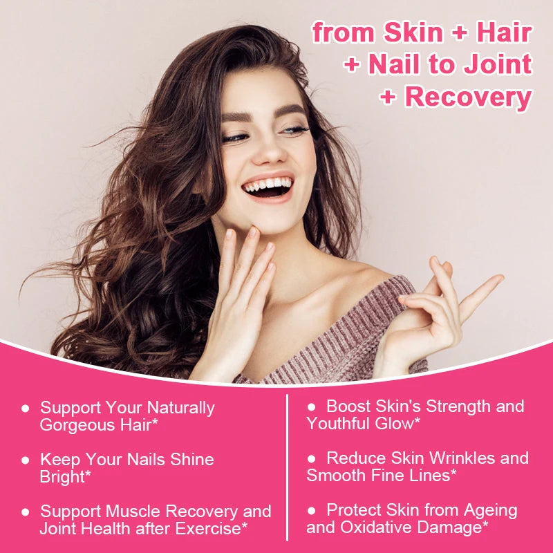 Collagen Glutathione Capsules Skin Whitening Supplement Antioxidant Support Liver Detoxification Improvement Skin Slack