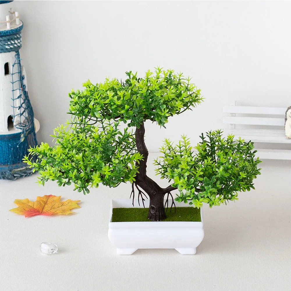 Artificial Plants Decoration Potted Bonsai Small Tree Pot Fake