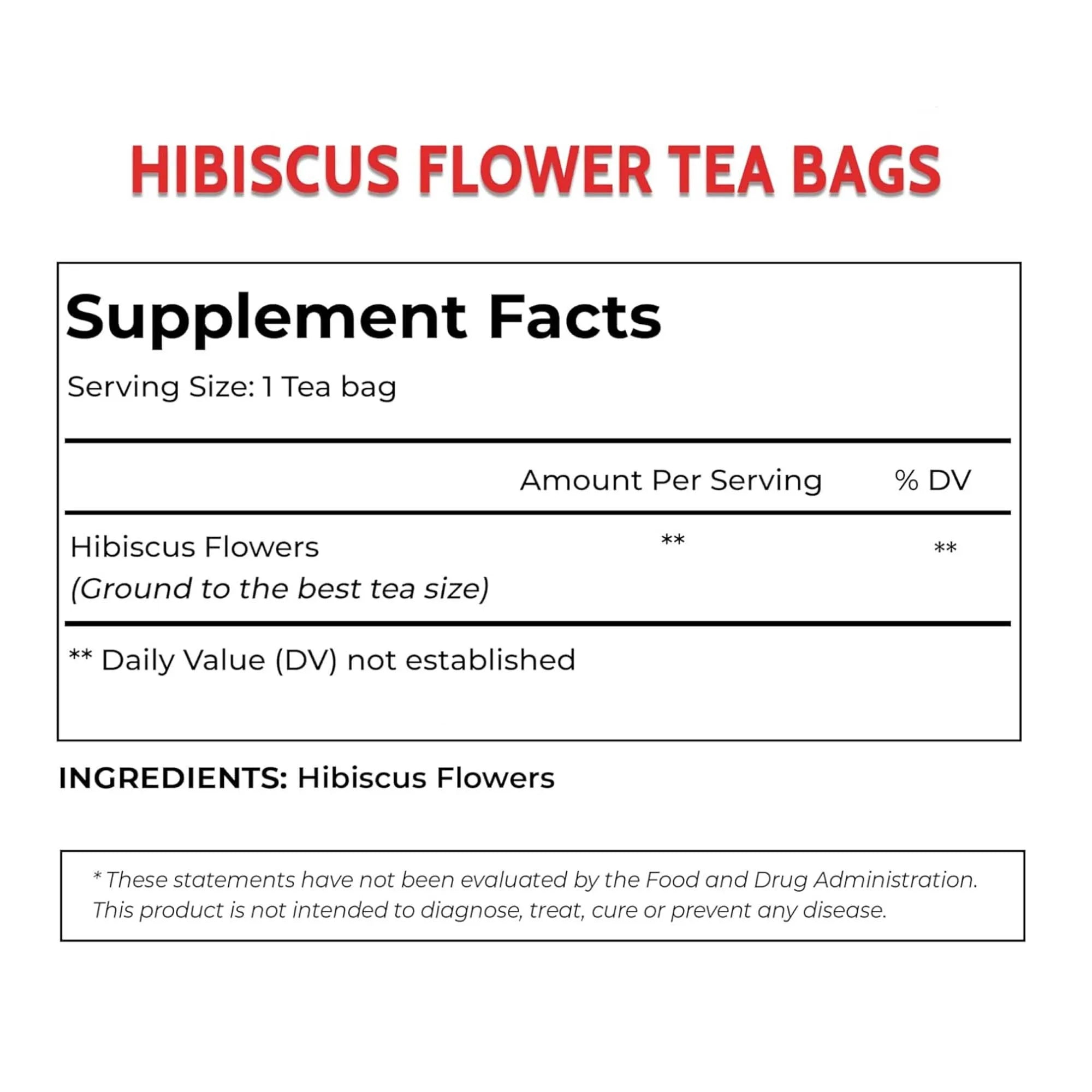 Flower tea bag, decaffeinated herbal tea bag, rich in antioxidants, tea lovers' gift, antioxidant rich mixture