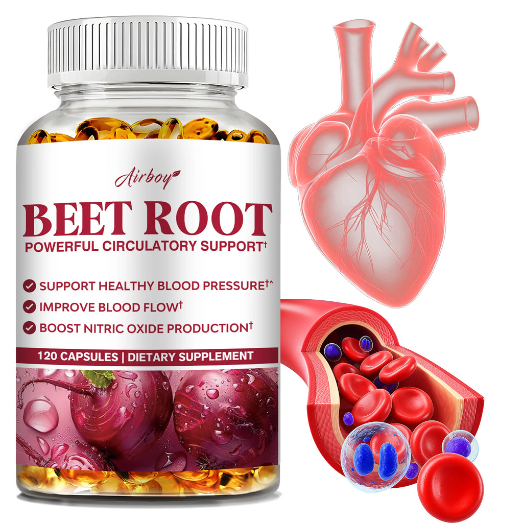 Beetroot - Maintain Healthy Blood Pressure, Improve Blood Circulation, Support Heart and Cardiovascular Health - 120