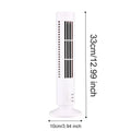 LED Tower Fan Bladeless Tower Fan 90 Degree Oscillating Quiet Portable USB Electric Desk Fan