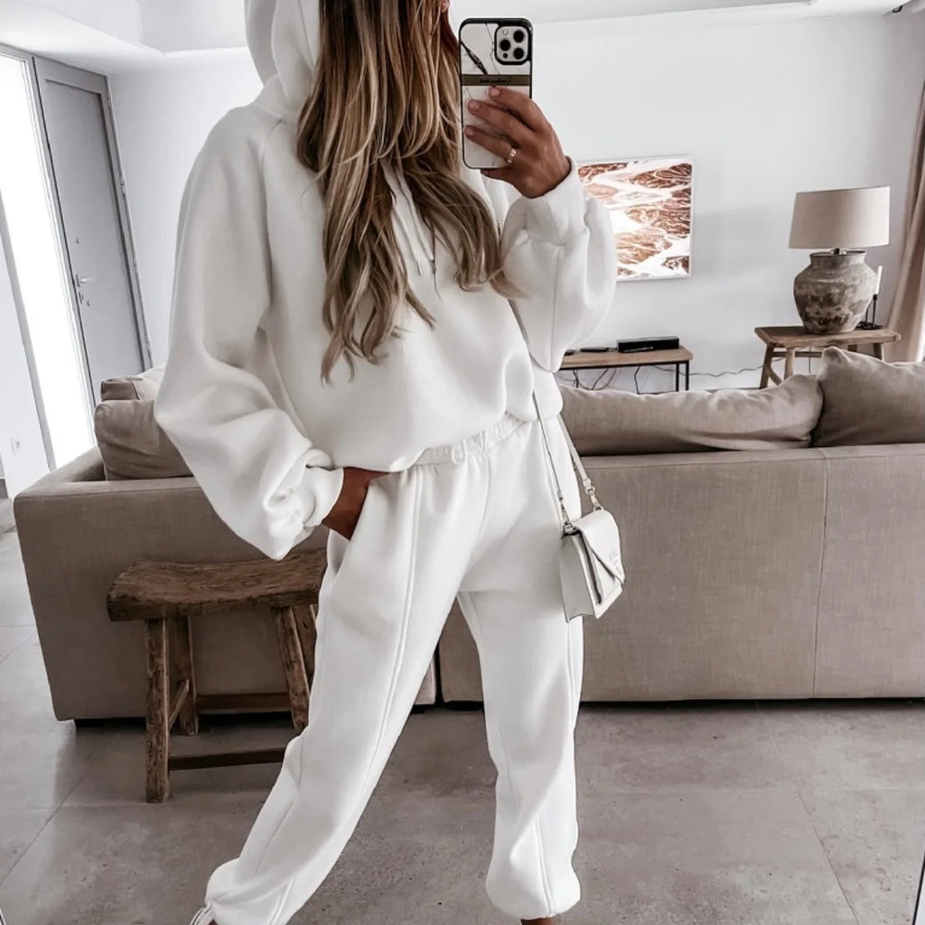 Women Hoodies Sports Tops Pants Tracksuit Sweatshirt Sweat Suit Jogging Set Long Sleeve Hoodie Sport Pants Lady Suit