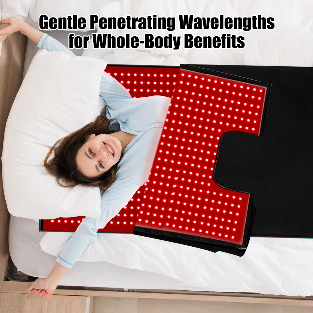 71" Red Light Sleeping Bag Full Body Relax Led Red Light Blanket Whole Body Led Infrared Sleeping Bag Red Light Mat