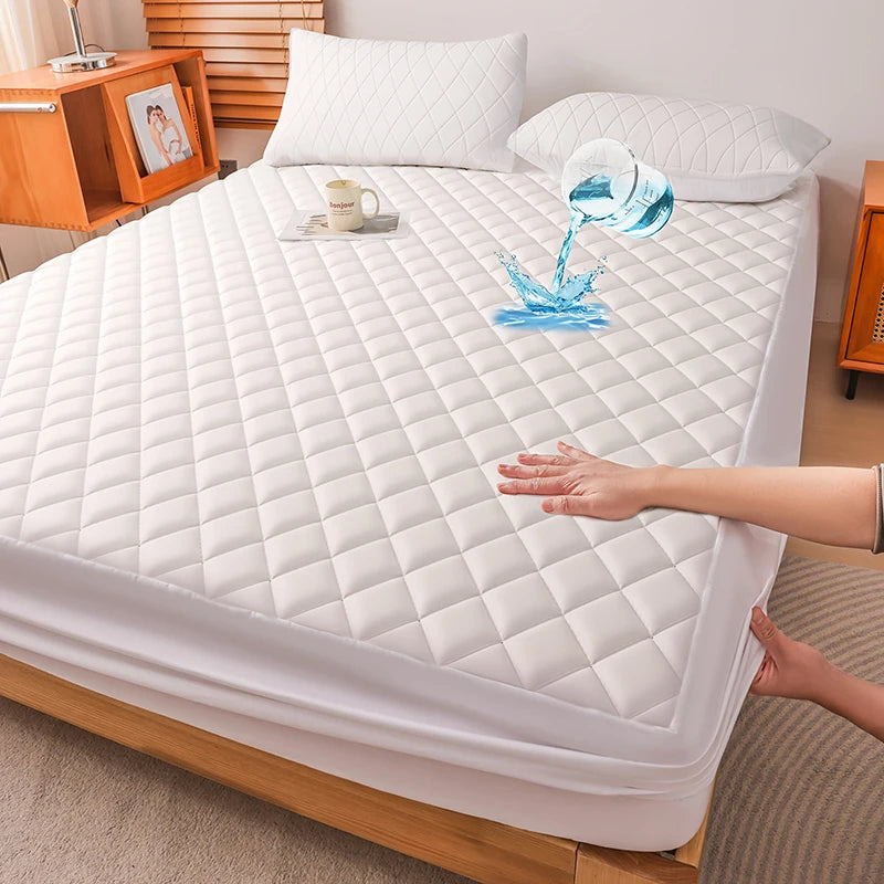 1pc Soft And Comfortable 100% Waterproof Mattress Protector, All-Season Cooling Breathable