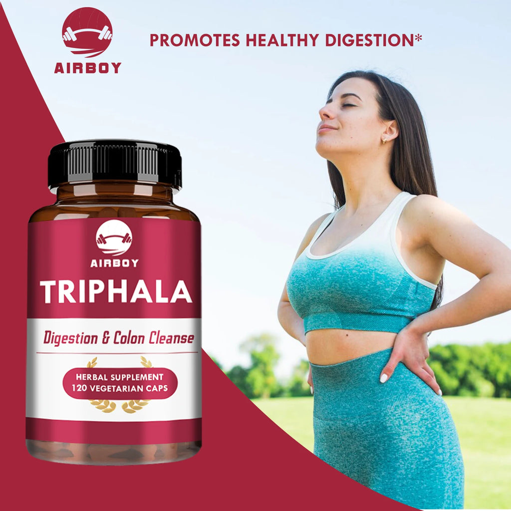 Triphala - Promotes Digestive Comfort, Antioxidants, Balances Intestinal Health - 120 Capsules