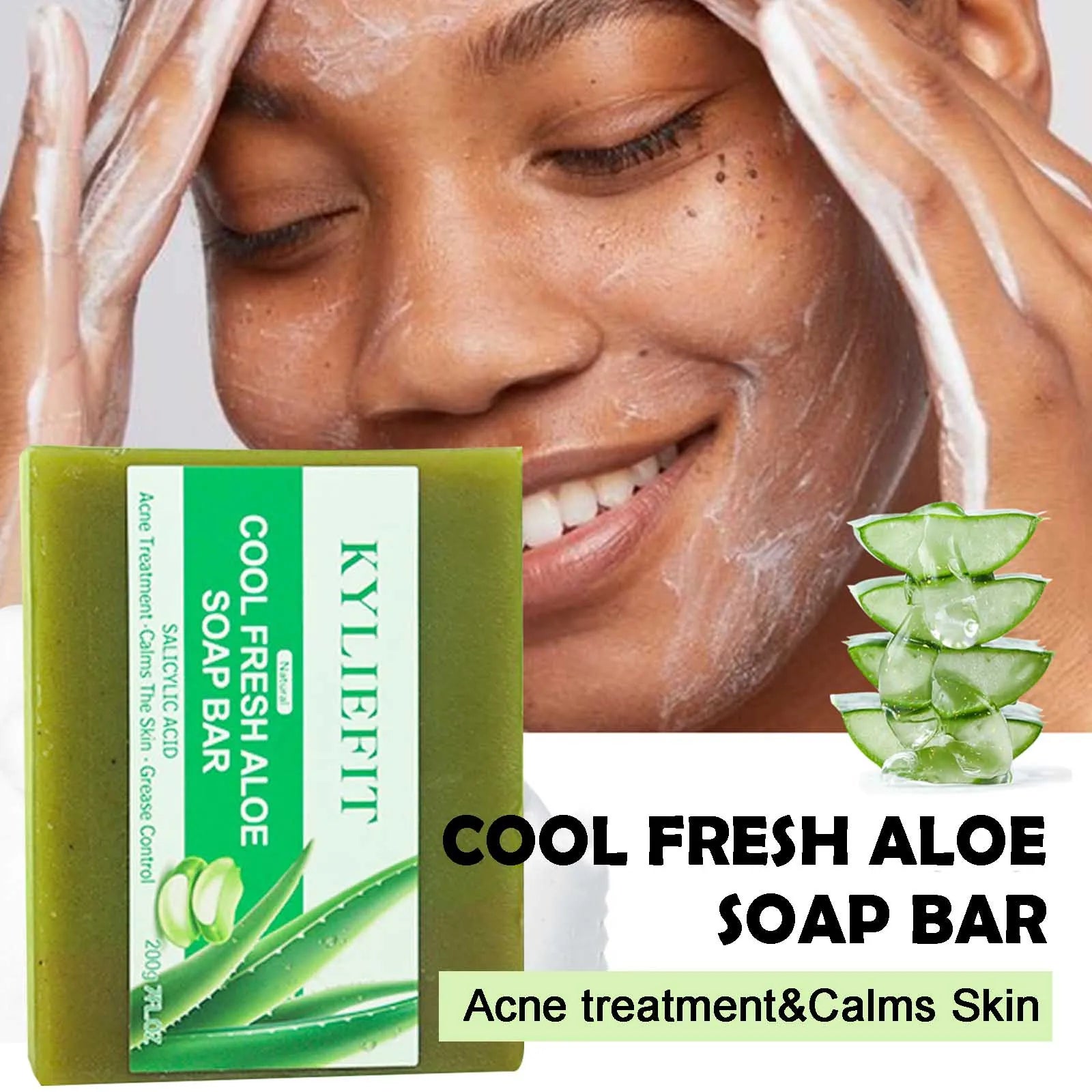 Aloe Brightening Soap Bar, 200g