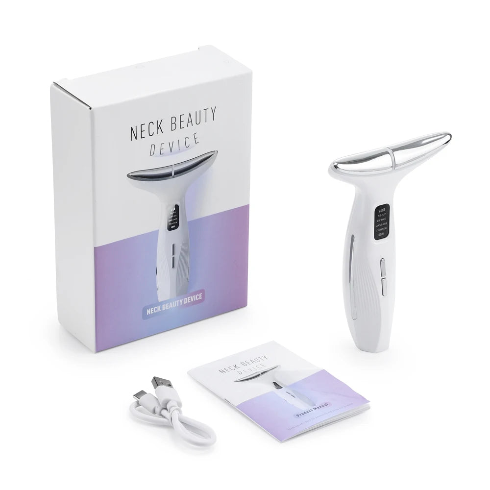3 Massage Modes Microcurrent Neck Beauty Device Face Lifting Firming Massage