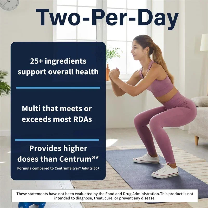 Two-Per-Day Multivitamin Supplements  - 120 Capsules