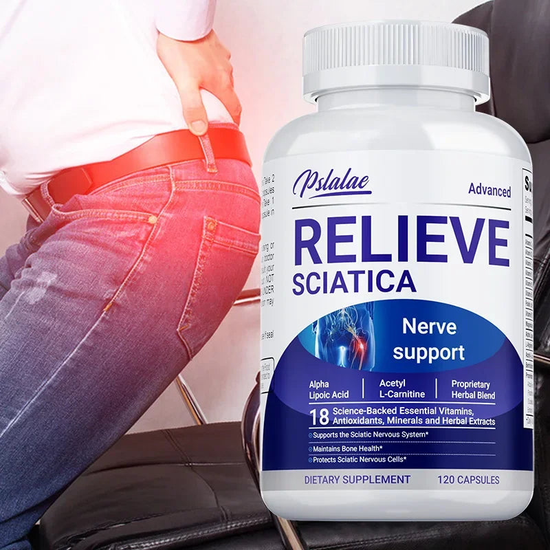 Relieve Sciatica Capsules - Contains B Vitamins  - 120pcs