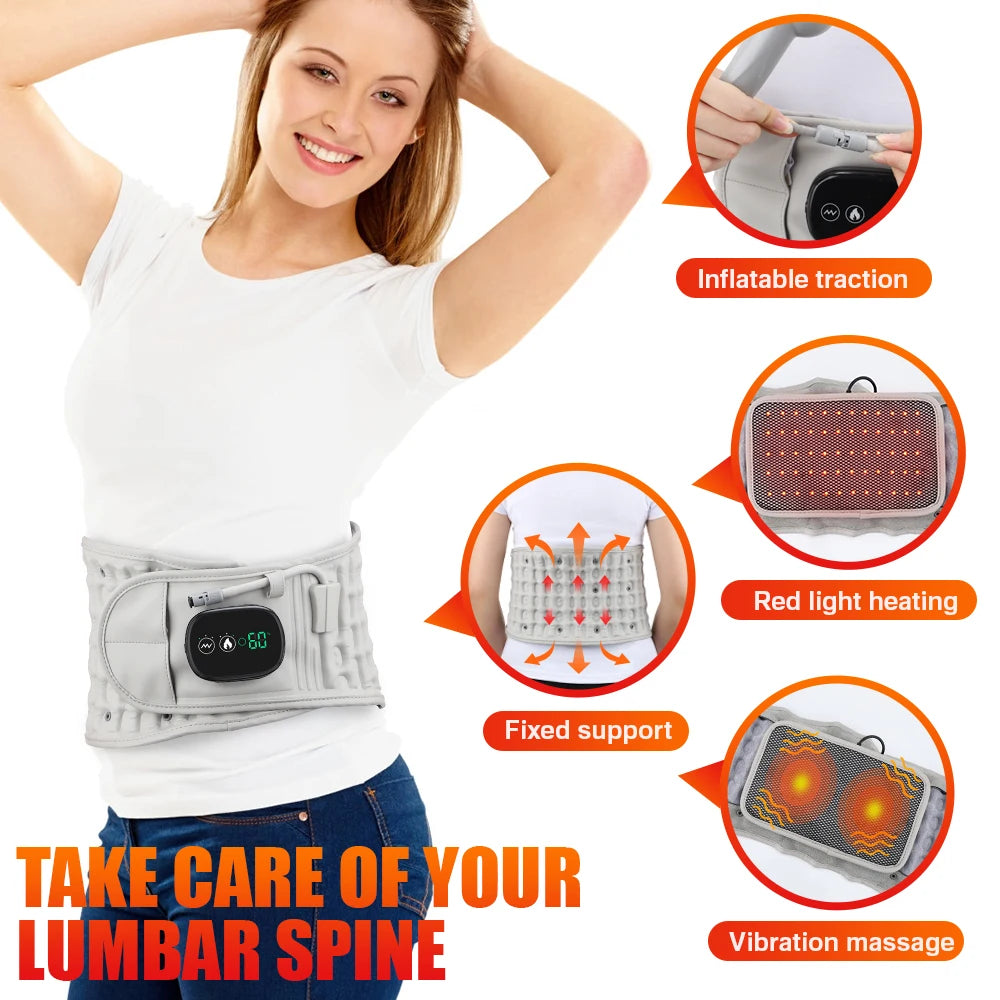 Inflatable Decompression Belt with Rechargeable Battery Inflatable Lumbar support