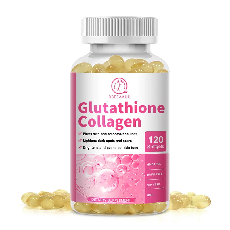 Collagen Glutathione Capsules Skin Whitening Supplement Antioxidant Support Liver Detoxification Improvement Skin Slack