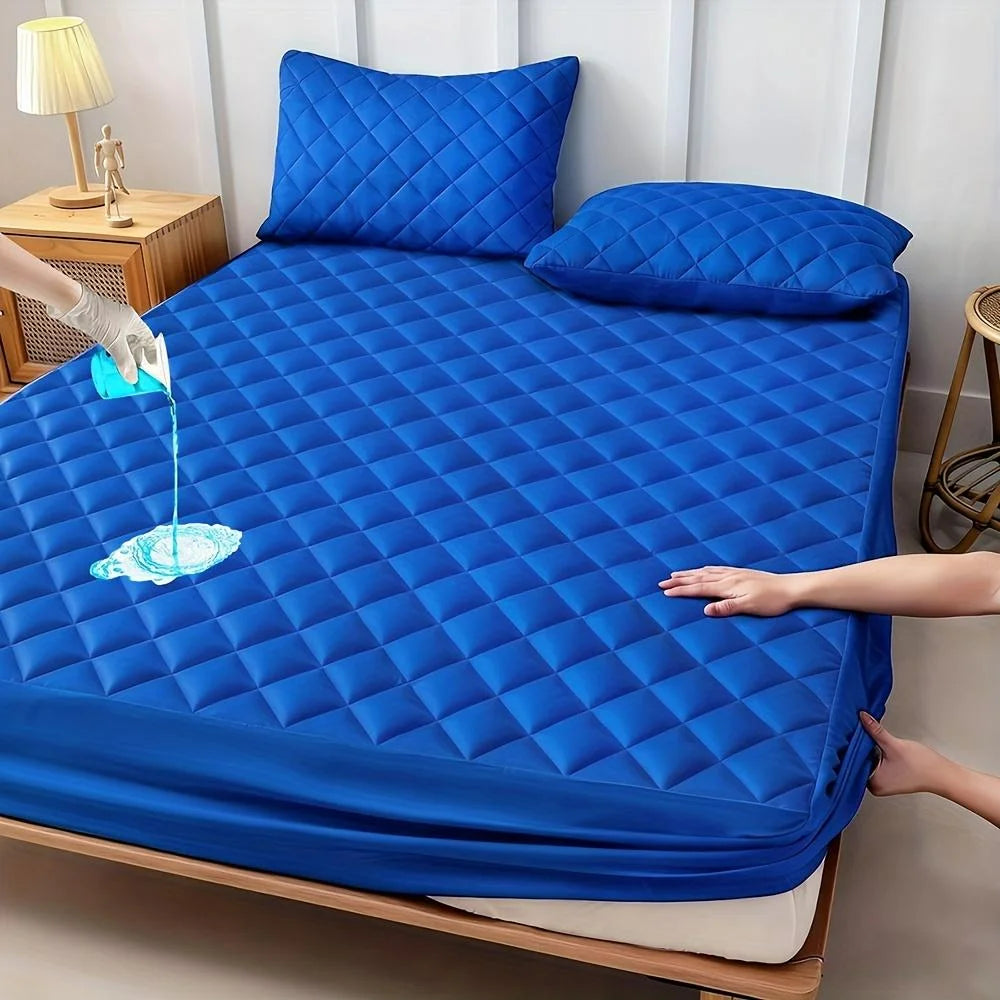 1pc Soft And Comfortable 100% Waterproof Mattress Protector, All-Season Cooling Breathable