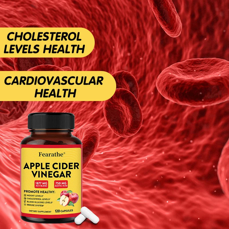 Organic Apple Cider Vinegar Capsules, Detox Cleanse, Weight Management, Ketogenic Diet for Men and Women