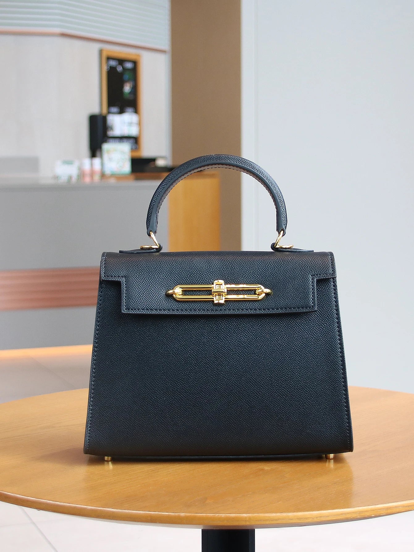 small bag palm print handbag OL commuter Joker work bag light luxury