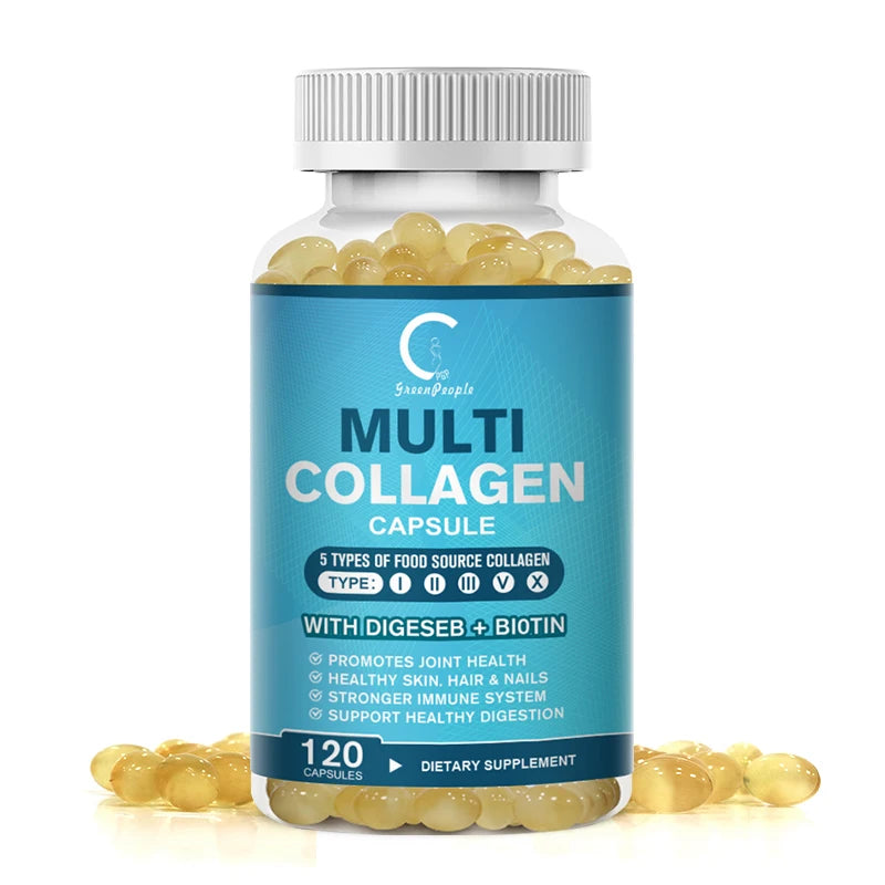 Advanced Collagen - Promotes Hair, Nail, Skin, Bone And Joint Health - Collagen Supplements for Women And Men