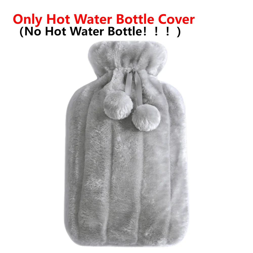 2L Hot Water Bottle Soft Cover Large Capacity Hot Water Bag