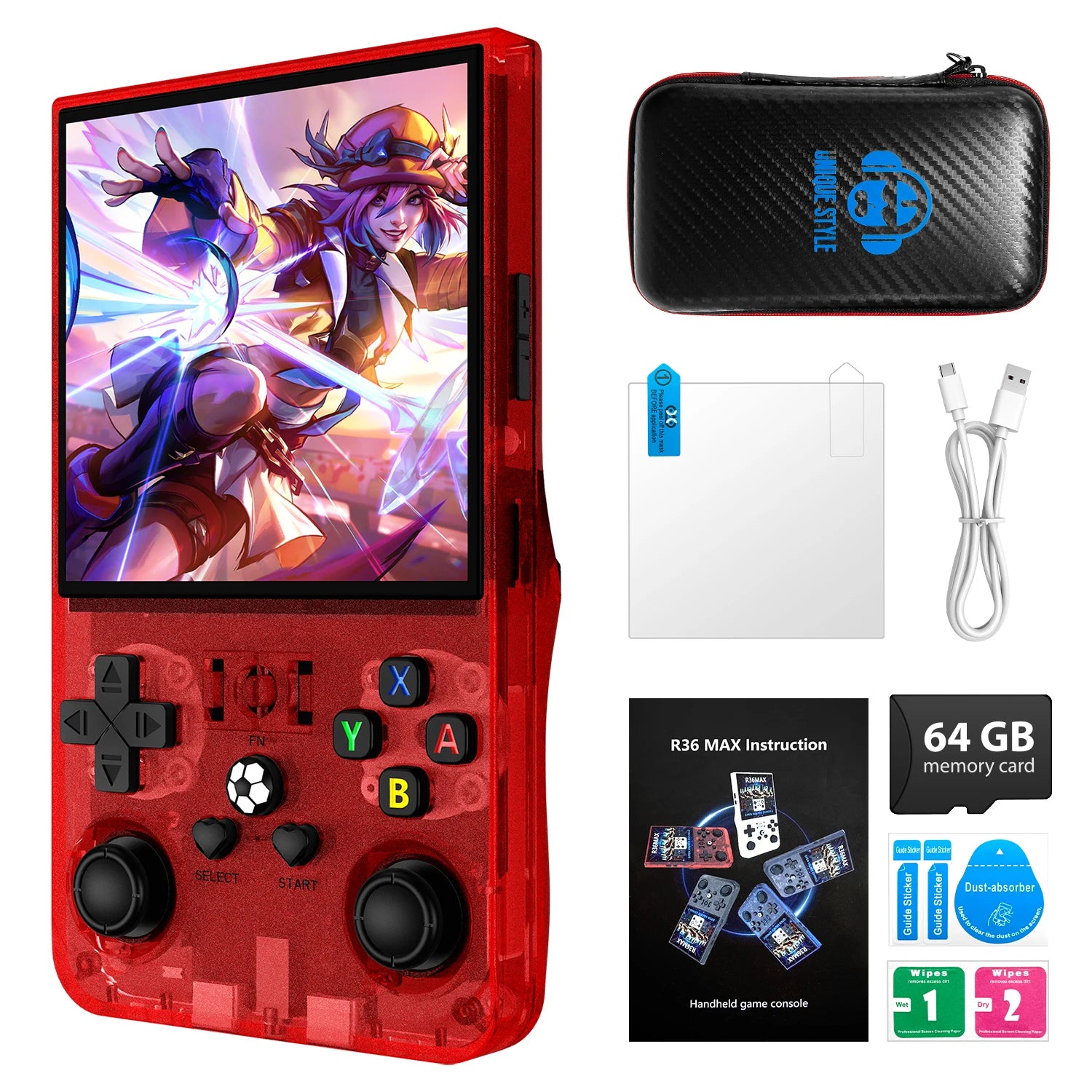 Handheld Game Console 4.0 Inch 64/128GB RK3326 Chip Retro Portable Video Game Player Open Source Pocket Console