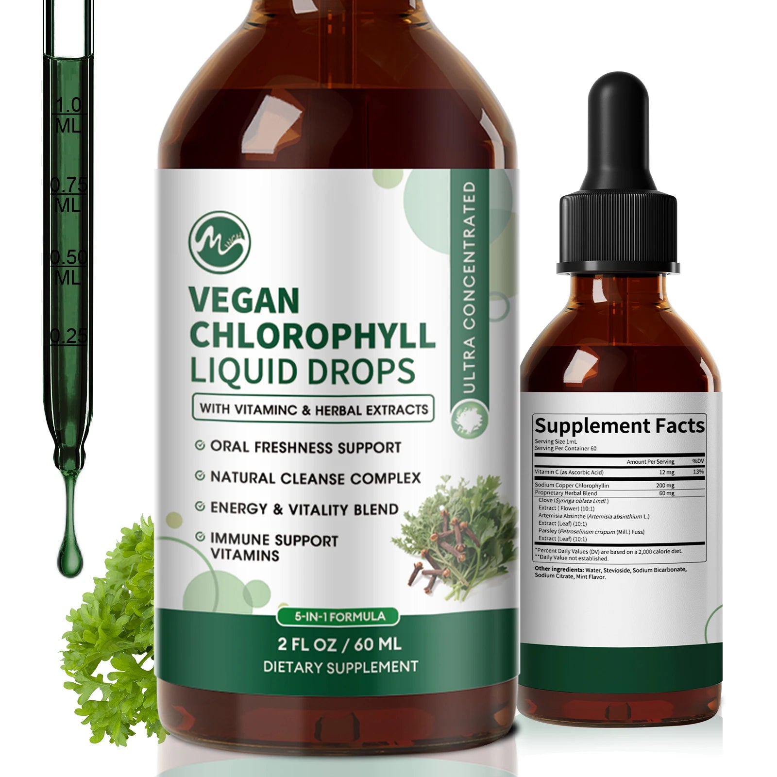 Chlorophyll Liquid Drops 4X Concentrated