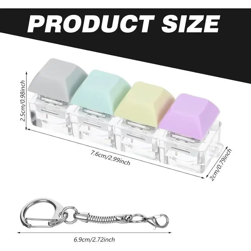 Portable Keyboard Switch Tester, 4 Switches with Carabiner
