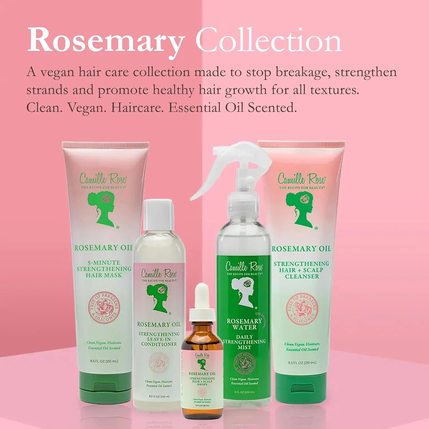 Rosemary Water Spray with Aloe Vera & Peppermint Oil for Hair Strengthening, 8 Oz Daily Mist