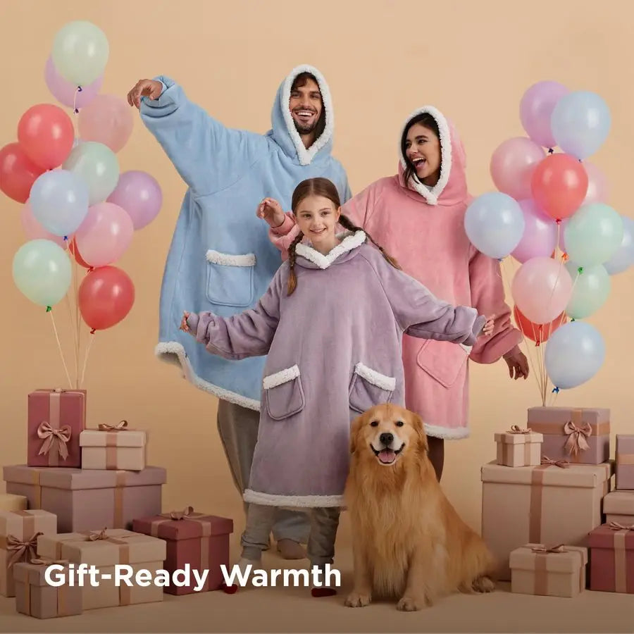 Blanket Hoodie, Wearable Blanket Hoodie