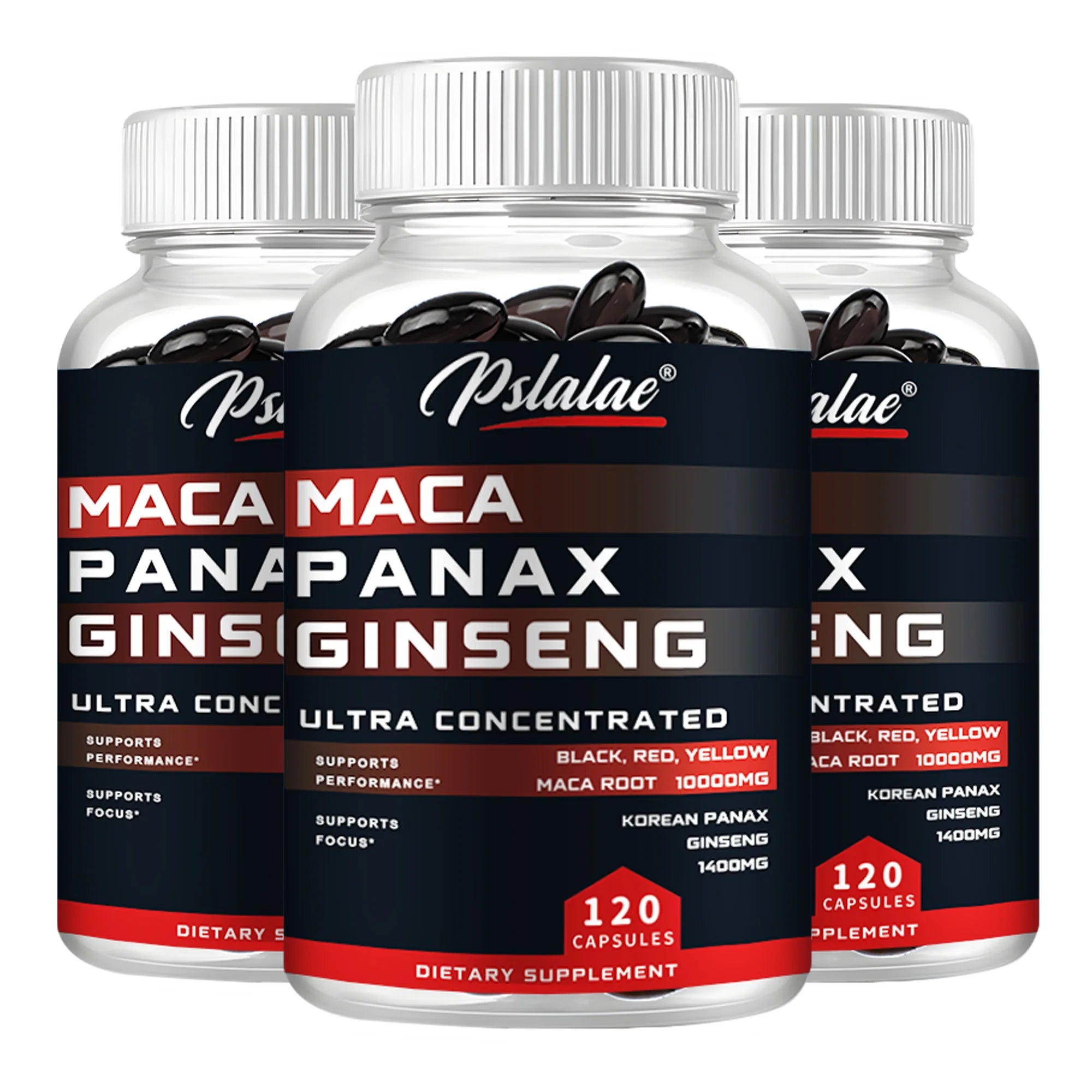 Ginseng Capsules - Support Natural Men's Health and Promote Energy, Endurance and Performance - 120 Capsules