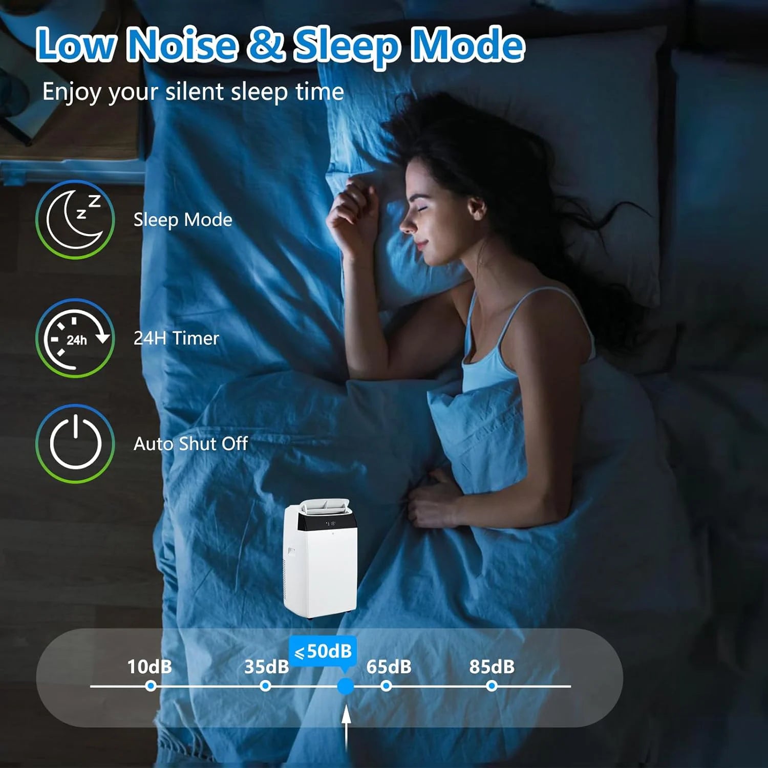 14000 BTU Portable Air Conditioners, 3-In-1 Free Standing Cooling AC Unit