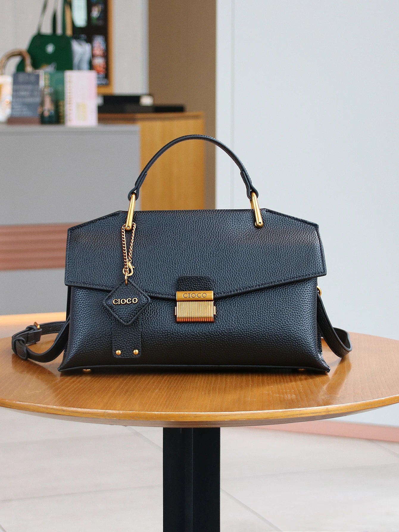 Vintage Blue Snake Skin High-End Handbag, Fashionable Luxurious Women's Tote Bag, Lightweight Large Capacity