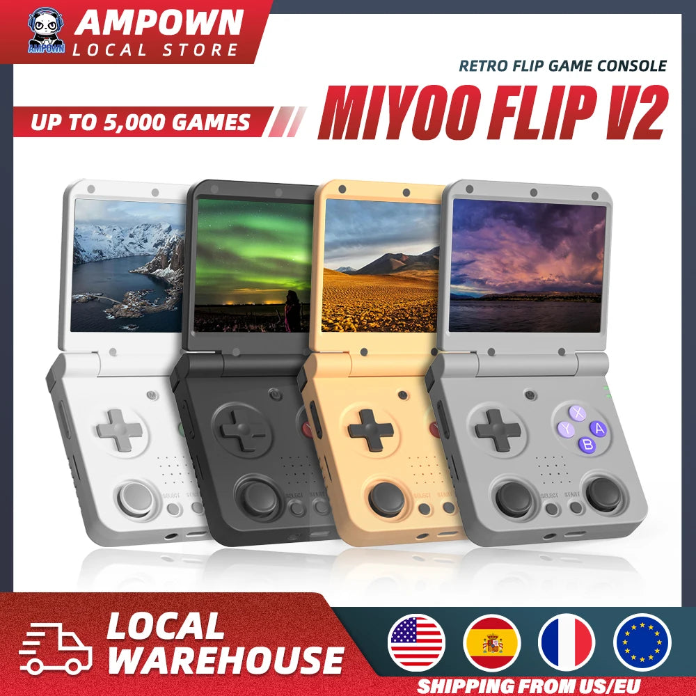 Handheld Game Players 3.5''IPS Screen Linux System Onion OS Video Game Consoles Free Storage Bag