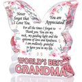 Butterfly Grandma Plaque - Heartfelt Gift from Granddaughter for Christmas & Mother's Day