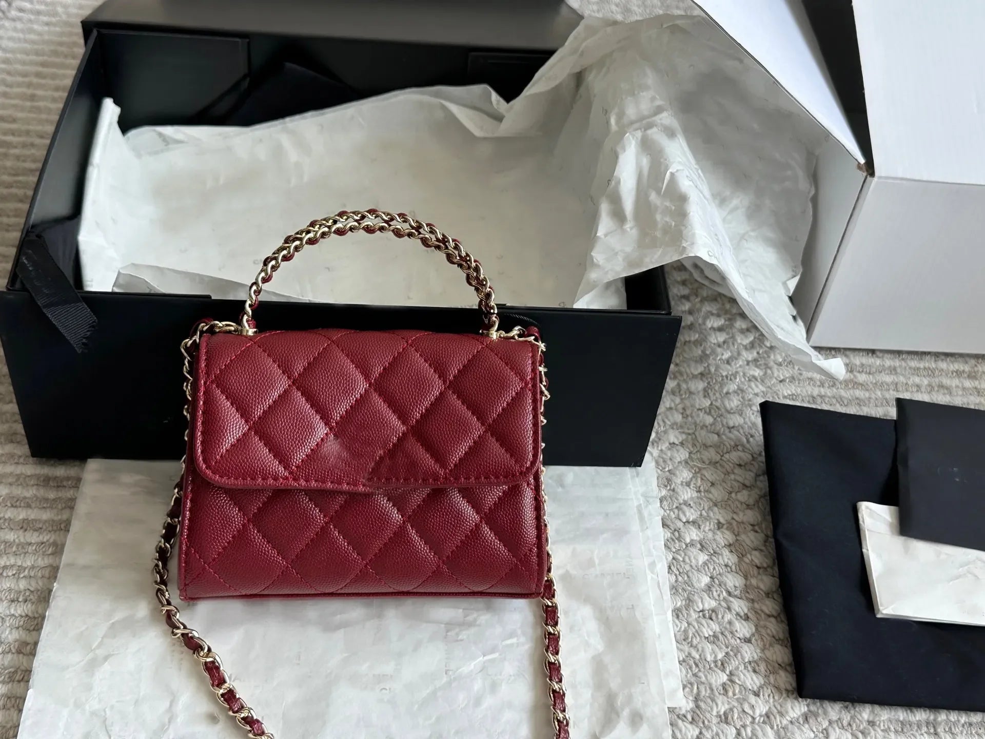 Top Cowhide Flap Luxury Bags With Handle Designer Bag Quilted Wallets