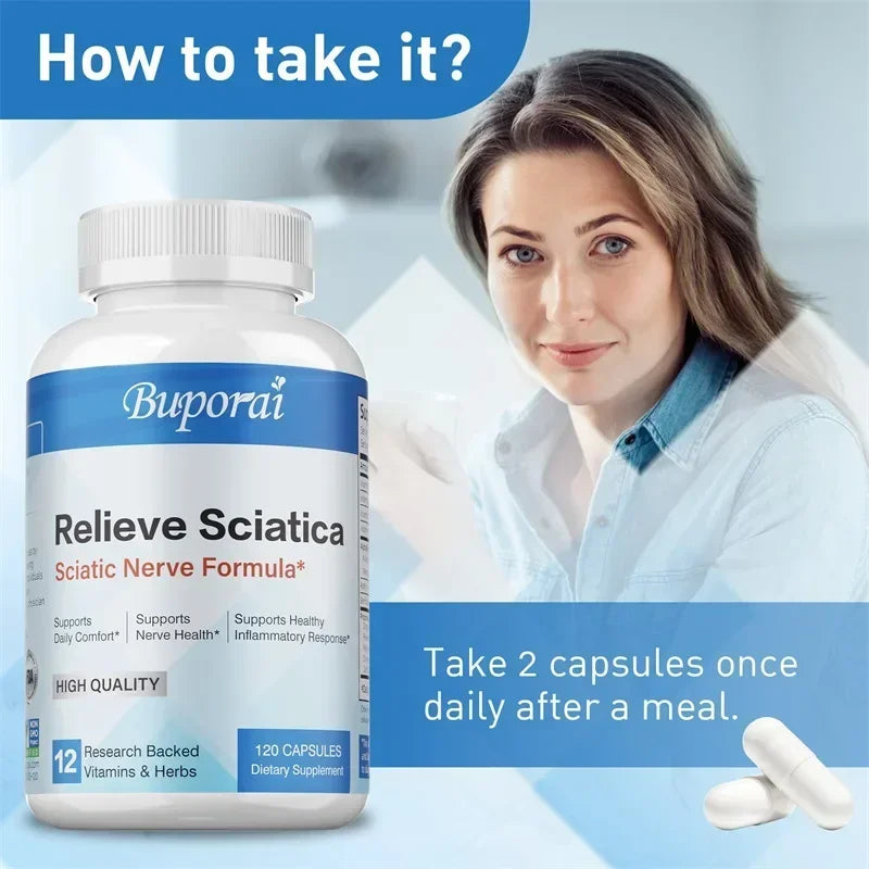 Sciatic Nerve Supplements -  120 Capsules