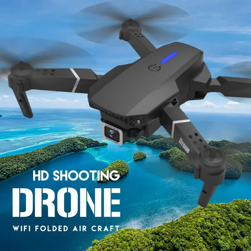 2025 E88Pro RC Drone 4K Professinal With 3 Battery 1080P Wide Angle HD Camera Foldable Helicopter WIFI FPV