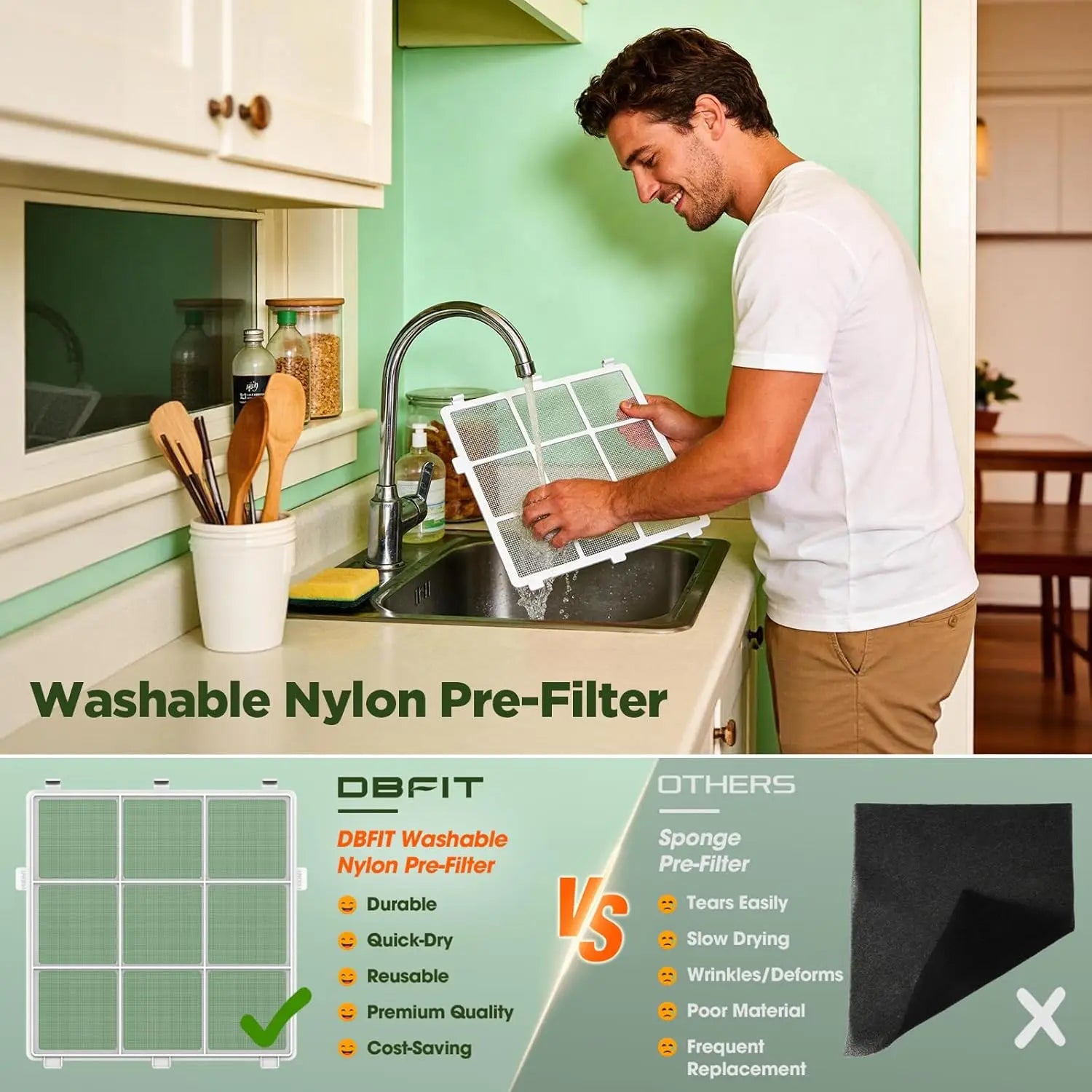 Large Room Air Purifier up to 2180 Sq Ft with HEPA Filter, PM2.5 Sensor, Washable Pre-Filter for Pet Hair, Odor, Smoke