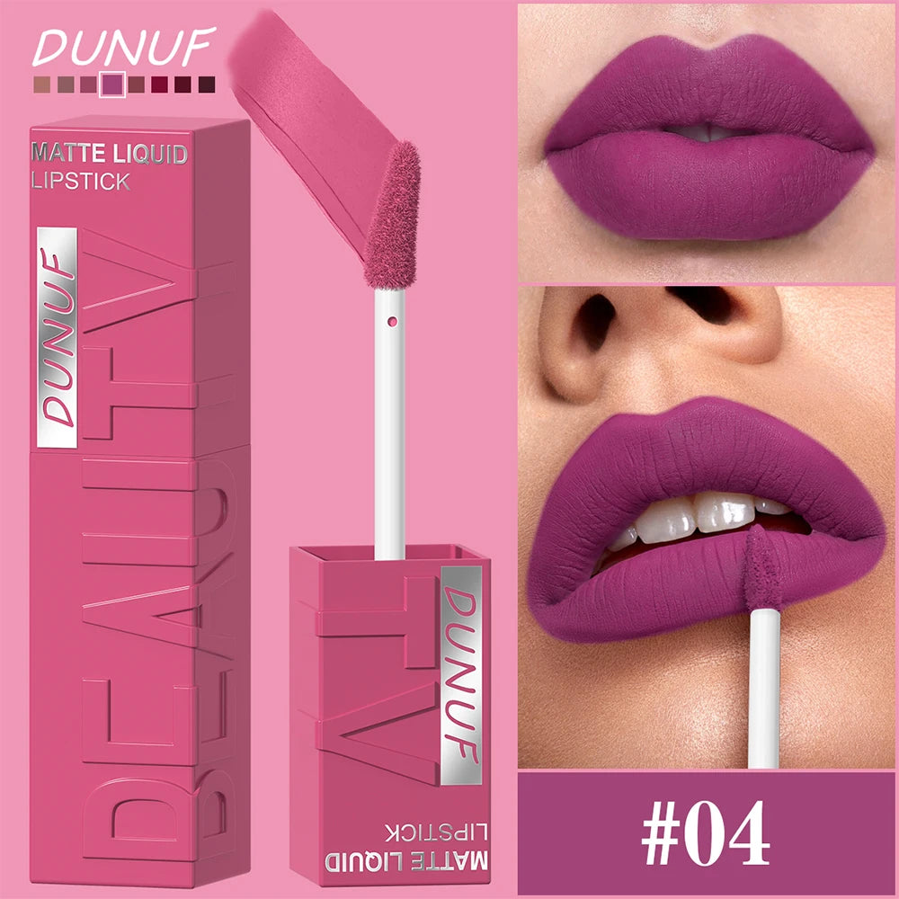 Matte Velvet Lipstick Lip Gloss Waterproof Smooth Long-Lasting