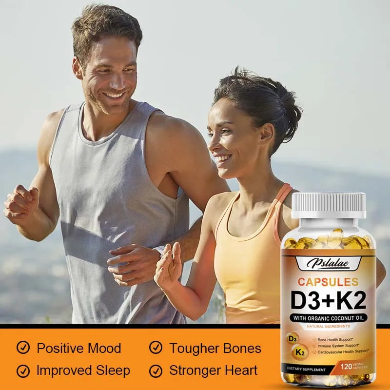Vitamin D3 + K2 -  120 Capsules