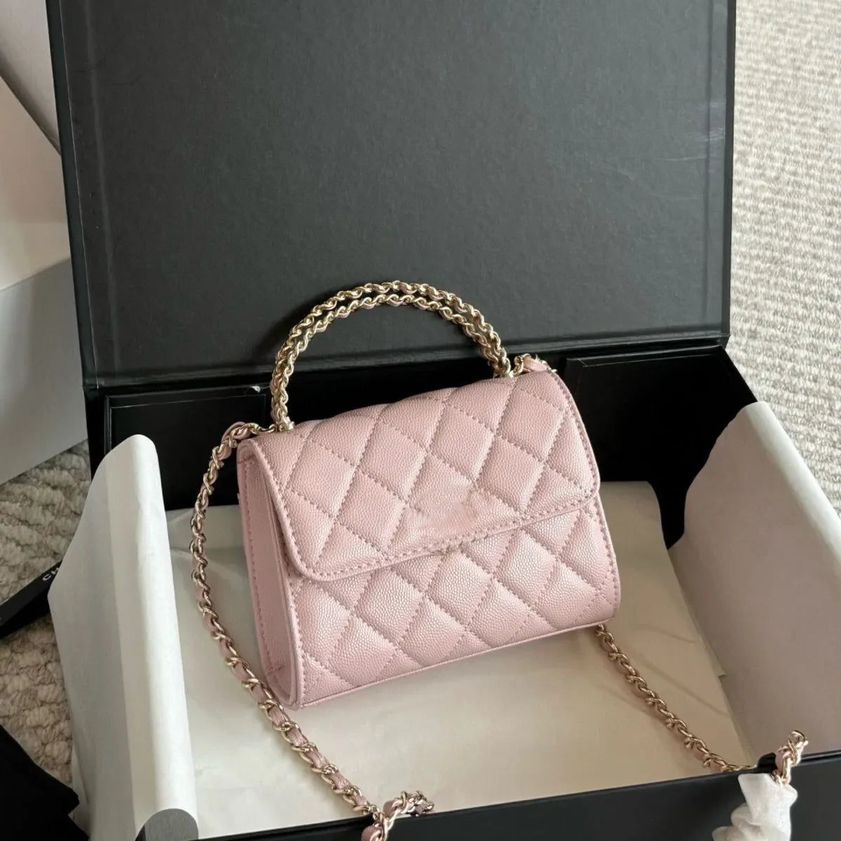 Top Cowhide Flap Luxury Bags With Handle Designer Bag Quilted Wallets
