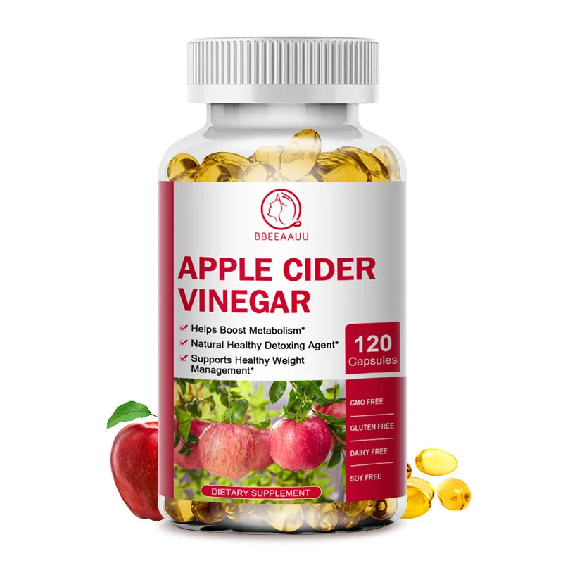 Apple Cider Vinegar Capsules for Male and Female Fat Burners and Appetite suppressants Support Weight and Gut Health