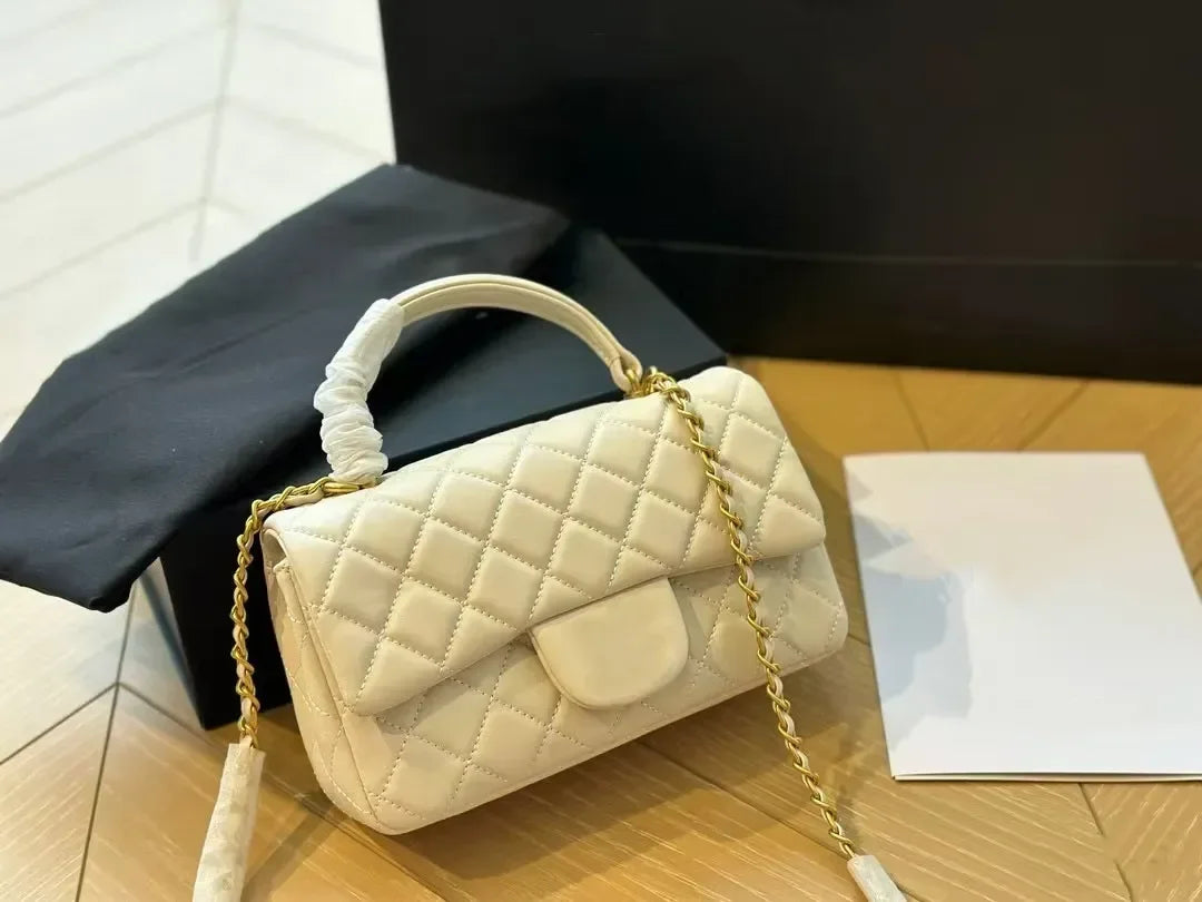 Top Cowhide Flap Luxury Bags With Handle Designer Bag Quilted Wallets